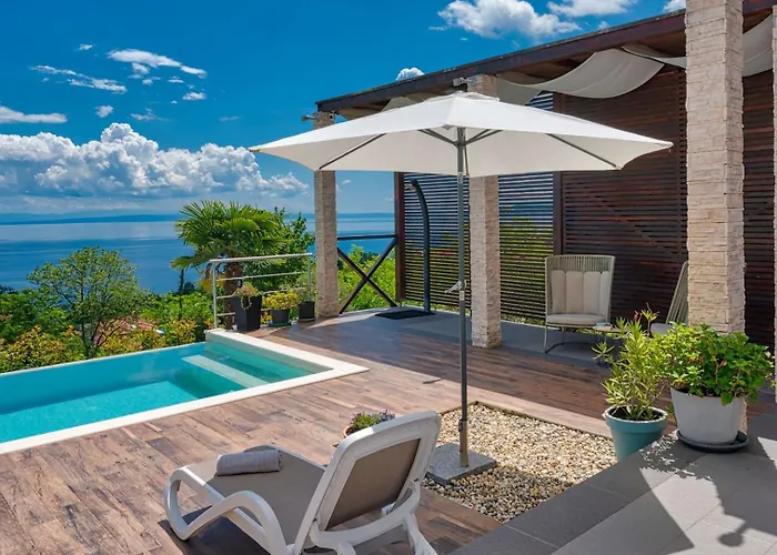 Villa Sea View Lina - With Private Pool, Table Tennis And Pikado *