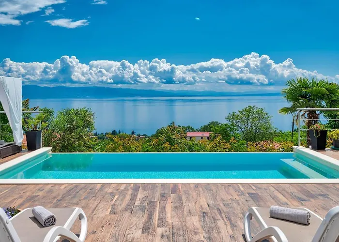 Villa Sea View Lina - With Private Pool, Table Tennis And Pikado