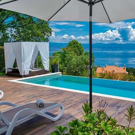 Sea View Lina - With Private Pool, Table Tennis And Pikado Lovranska Draga