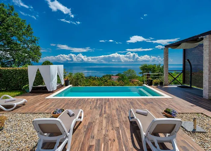 Villa Sea View Lina - With Private Pool, Table Tennis And Pikado Lovranska Draga
